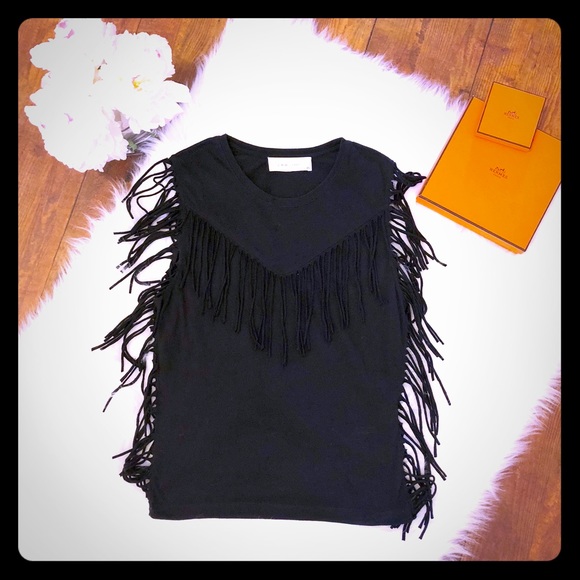 IRO Tops - IRO Jeans Fringe Top